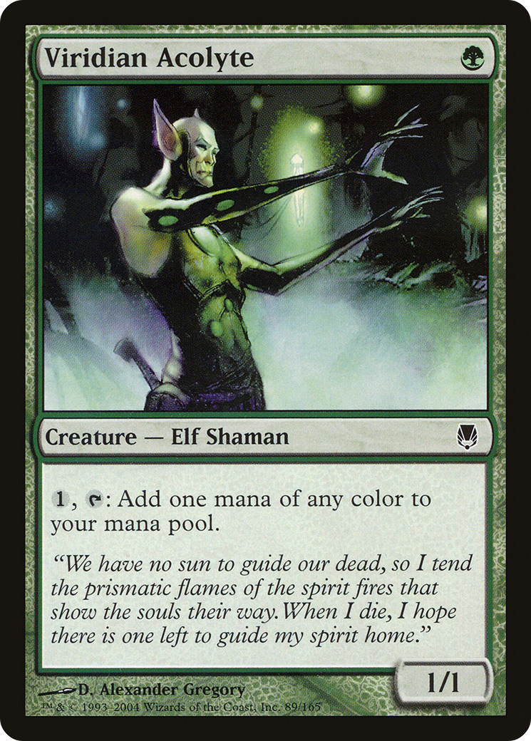 Viridian Acolyte (DST-089) (Foil)