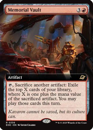 Memorial Vault (Extended Art) (EOE-336) (Foil)