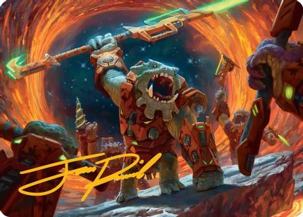 Frontline War-Rager Art Card (Gold-Stamped Signature) (AAEOE-016)