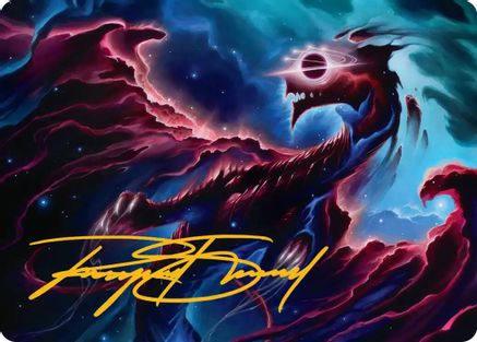 Nova Hellkite Art Card (18/54) (Gold-Stamped Signature) (AAEOE-018)