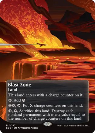 Blast Zone (0047) (Borderless) (EOS-047) (Foil)