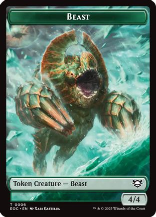 Beast (0006) // Elemental (0007) Double-Sided Token (EOC-6 // 7)