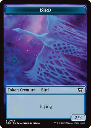 Bird // Golem (0012) Double-Sided Token (EOC-3 // 12)