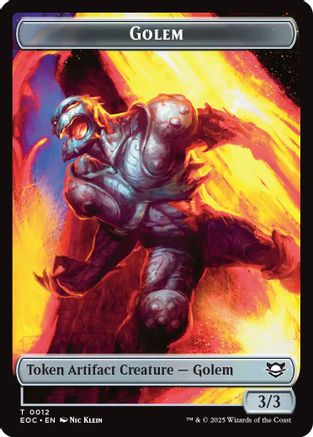Golem (0012) // Golem (0014) Double-Sided Token (EOC-12 // 14)