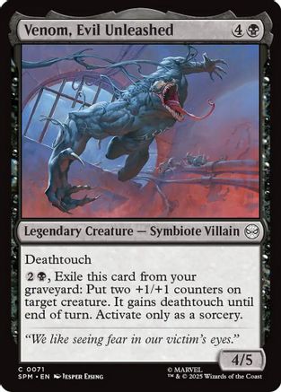 Venom, Evil Unleashed (SPM-071) (Foil)