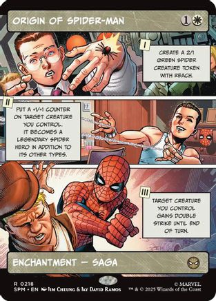Origin of Spider-Man (Borderless) (SPM-218) (Foil)
