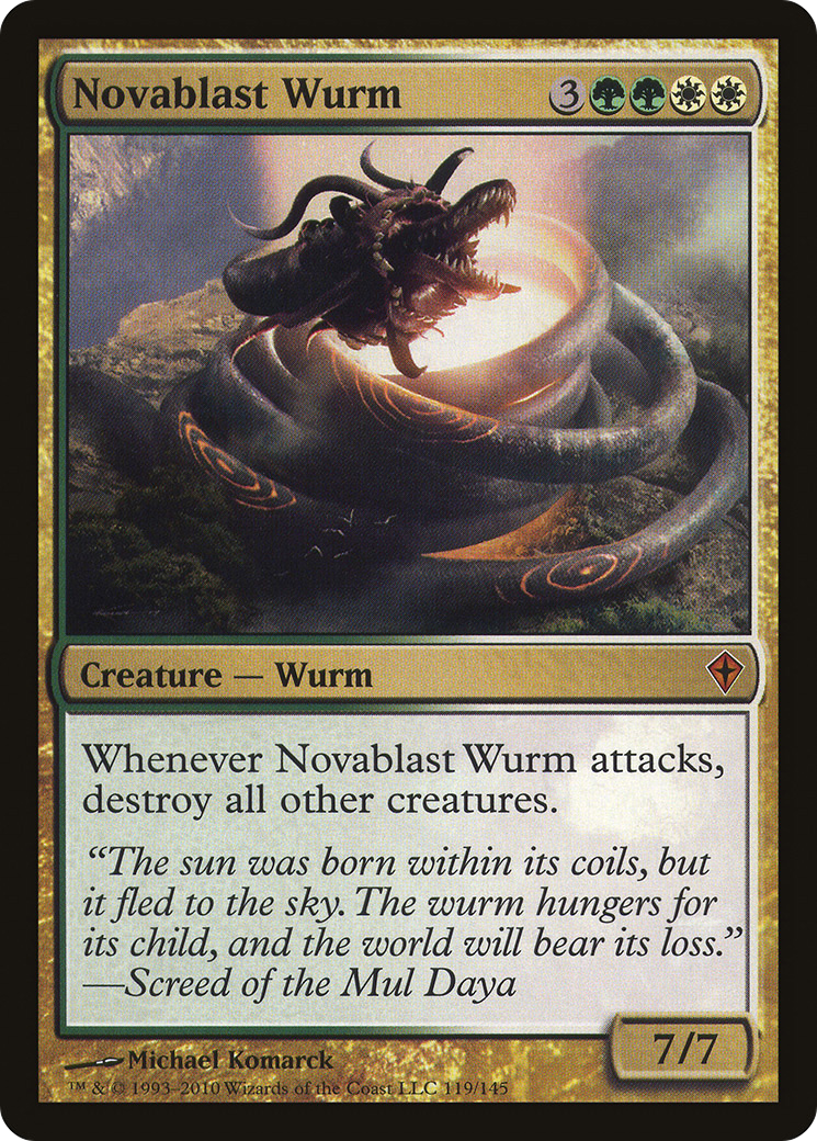 Novablast Wurm (WWK-119) (Foil)