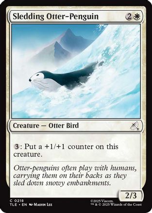 Sledding Otter-Penguin (TLE-218)