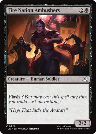Fire Nation Ambushers (TLE-229) (Foil)