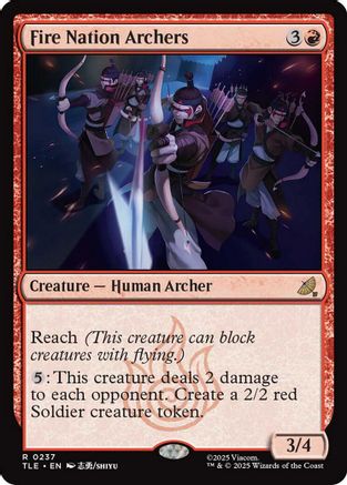 Fire Nation Archers (TLE-237) (Foil)