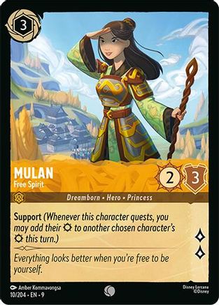 Mulan - Free Spirit (9-010) (Cold Foil)