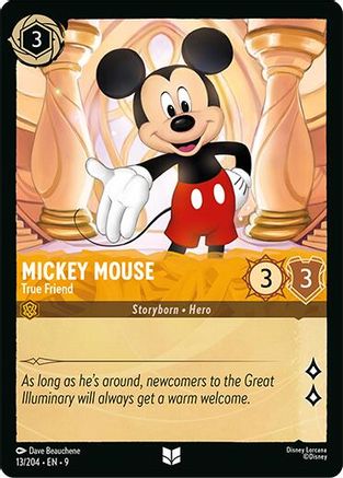 Mickey Mouse - True Friend (9-013) (Cold Foil)