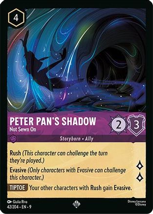 Peter Pan's Shadow - Not Sewn On (9-042) (Cold Foil)