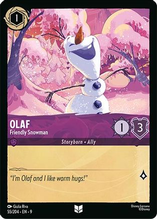 Olaf - Friendly Snowman (9-055) (Cold Foil)