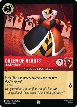 Queen of Hearts - Impulsive Ruler (9-123) (Cold Foil)