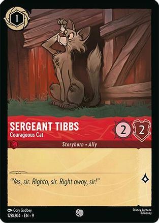 Sergeant Tibbs - Courageous Cat (9-128)