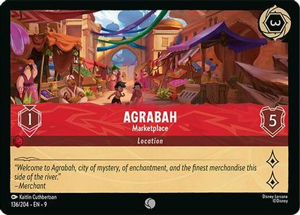 Agrabah - Marketplace (9-136) (Cold Foil)
