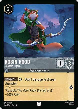 Robin Hood - Capable Fighter (9-184) (Cold Foil)