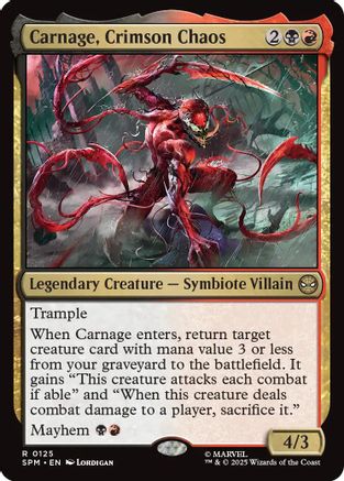 Carnage, Crimson Chaos (SPM-125) (Foil)