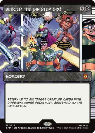 Behold the Sinister Six! (Showcase) (SPM-221) (Foil)