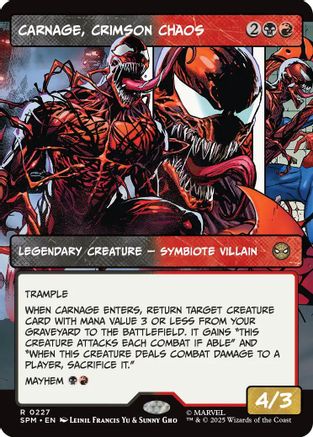 Carnage, Crimson Chaos (Borderless) (SPM-227) (Foil)