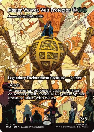 Master Weaver, Web Protector - Arasta of the Endless Web (Borderless) (MAR-032)