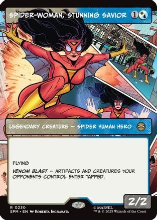 Spider-Woman, Stunning Savior (Borderless) (SPM-230) (Foil)