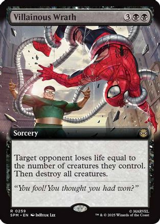 Villainous Wrath (Extended Art) (SPM-259) (Foil)