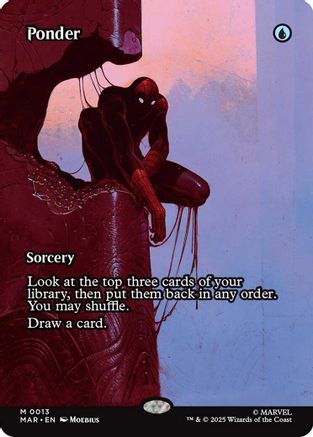 Ponder (Borderless) (MAR-013) (Foil)