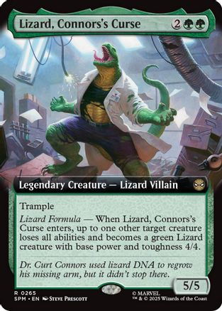 Lizard, Connors's Curse (Extended Art) (SPM-265) (Foil)