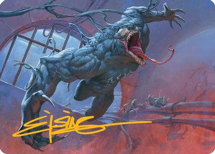 Venom, Evil Unleashed Art Card (Gold-Stamped Signature) (AASPM-012)