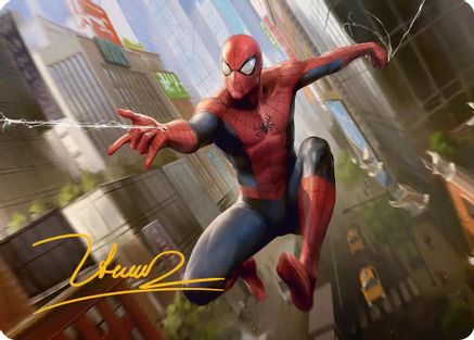 Amazing Spider-Man Art Card (24/54) (Gold-Stamped Signature) (AASPM-024)