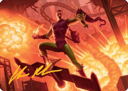 Green Goblin, Revenant Art Card (Gold-Stamped Signature) (AASPM-027)