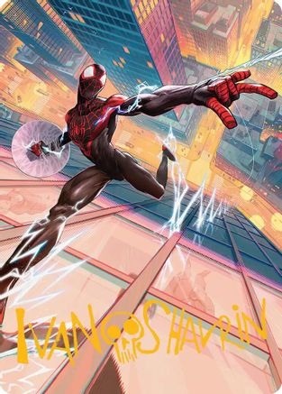 Ultimate Spider-Man Art Card (Gold-Stamped Signature) (AASPM-041)