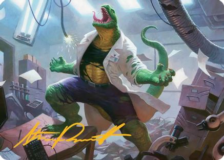 Lizard, Connors's Curse Art Card (Gold-Stamped Signature) (AASPM-018)