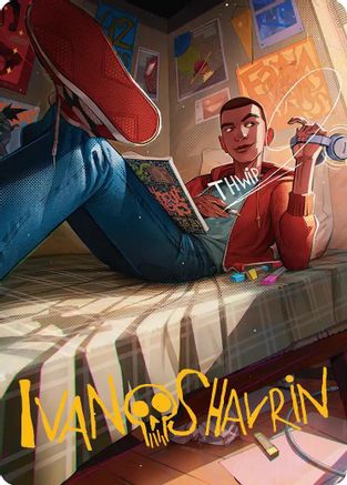 Miles Morales Art Card (Gold-Stamped Signature) (AASPM-035)