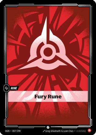 Fury Rune (OGN-007) (Foil)