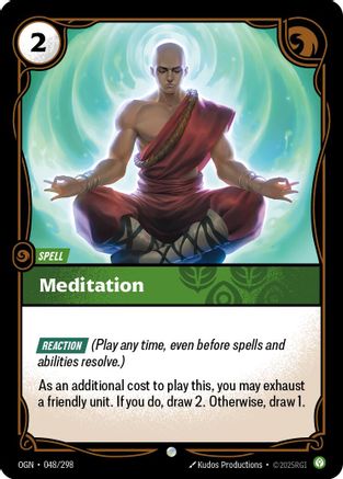 Meditation (OGN-048) (Foil)