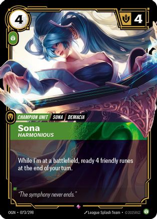 Sona - Harmonious (OGN-073) (Foil)