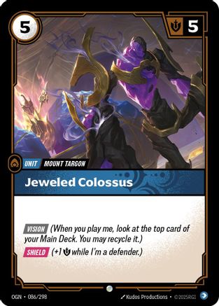 Jeweled Colossus (OGN-086) (Foil)