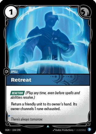 Retreat (OGN-104) (Foil)