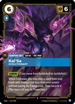 Kai'Sa - Evolutionary (OGN-112) (Foil)