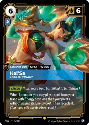 Kai'Sa - Evolutionary (Alternate Art) (OGN-112a) (Foil)