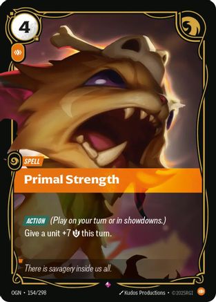Primal Strength (OGN-154) (Foil)