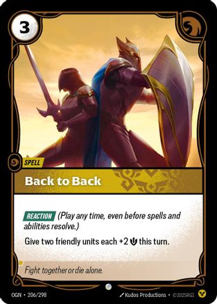 Back to Back (OGN-206) (Foil)