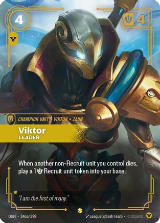 Viktor - Leader (Alternate Art) (OGN-246a) (Foil)