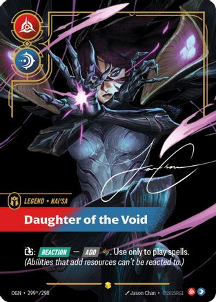 Kai'Sa - Daughter of the Void (Signature) (OGN-299*) (Foil)