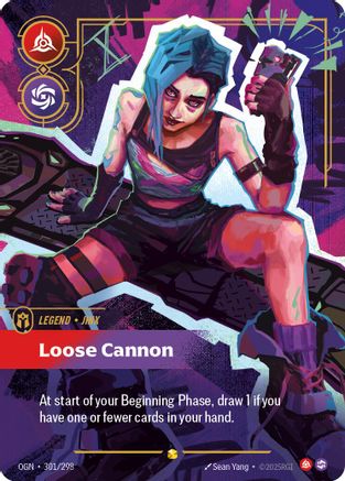 Jinx - Loose Cannon (Showcase) (OGN-301) (Foil)