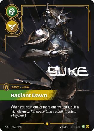 Leona - Radiant Dawn (Signature) (OGN-306*) (Foil)