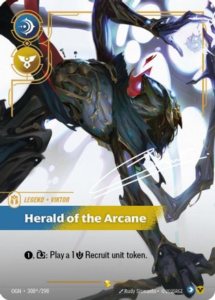 Viktor - Herald of the Arcane (Signature) (OGN-308*) (Foil)